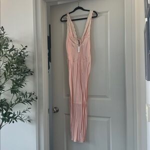 Rumored Pink Chemise with Cream Lace